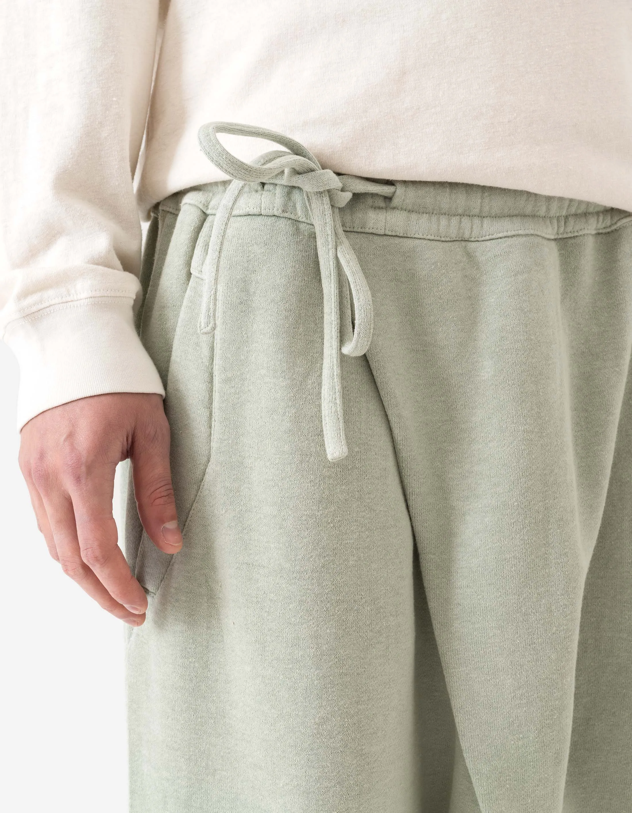 5232 Asym Low Hemp Sweatpants Sage