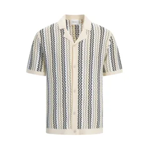 Ajour Knitwear Shirt  Sand