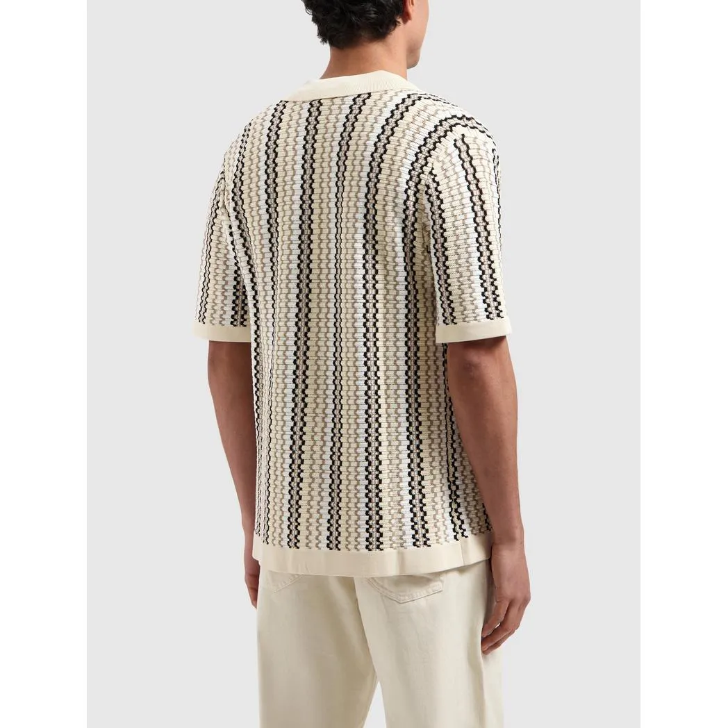 Ajour Knitwear Shirt  Sand