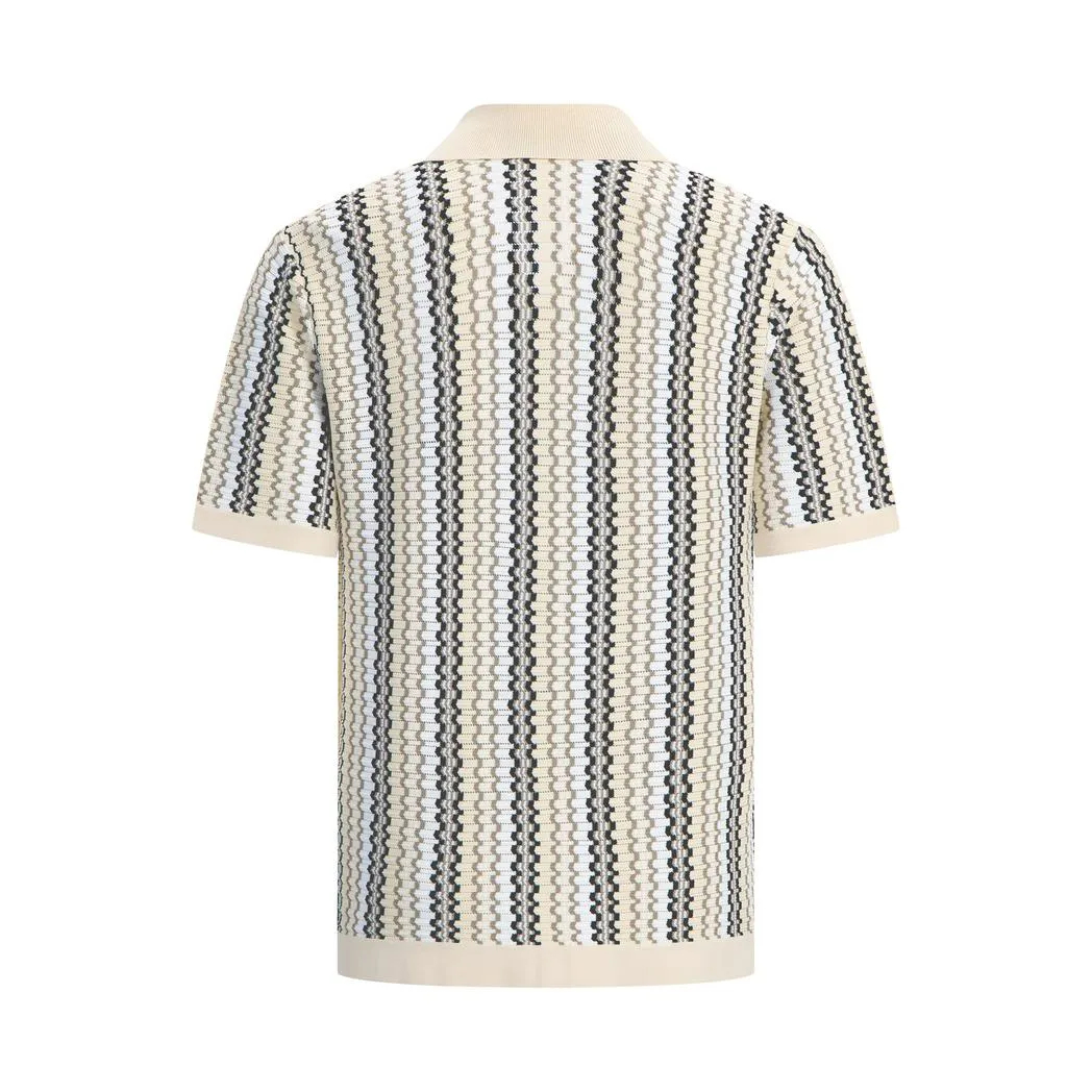 Ajour Knitwear Shirt  Sand