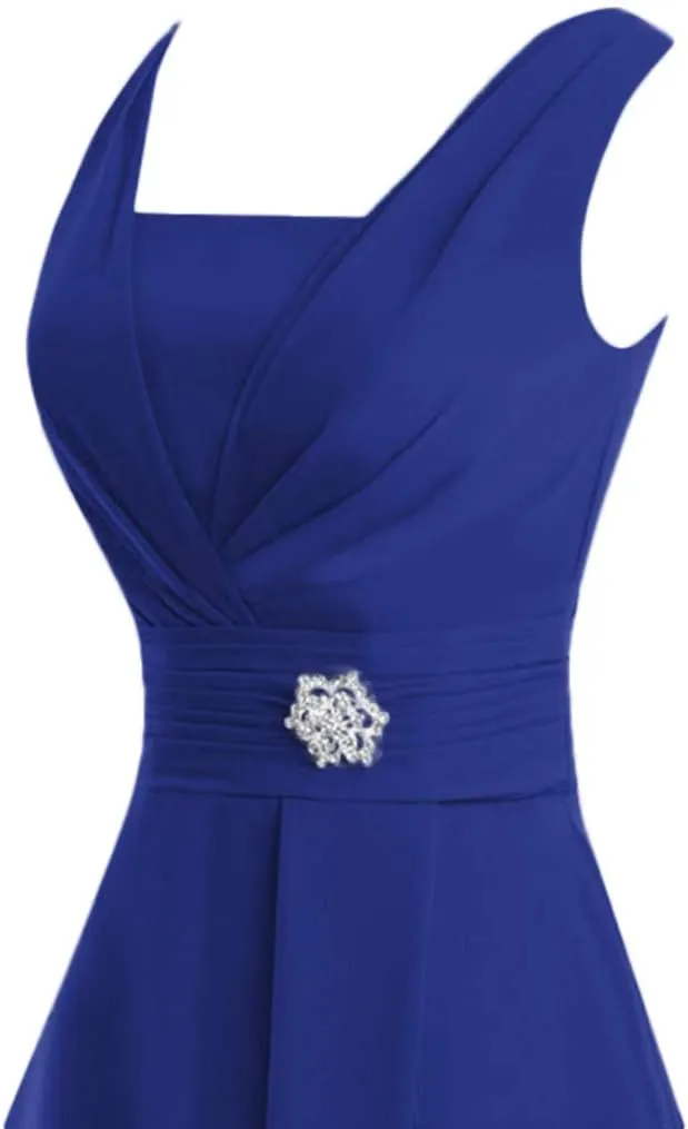 Aniywn Women Formal Wedding Bridesmaid Dress Plus Size High-Waist Party Ball Prom Gown Cocktail Dress