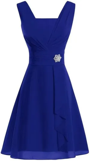 Aniywn Women Formal Wedding Bridesmaid Dress Plus Size High-Waist Party Ball Prom Gown Cocktail Dress