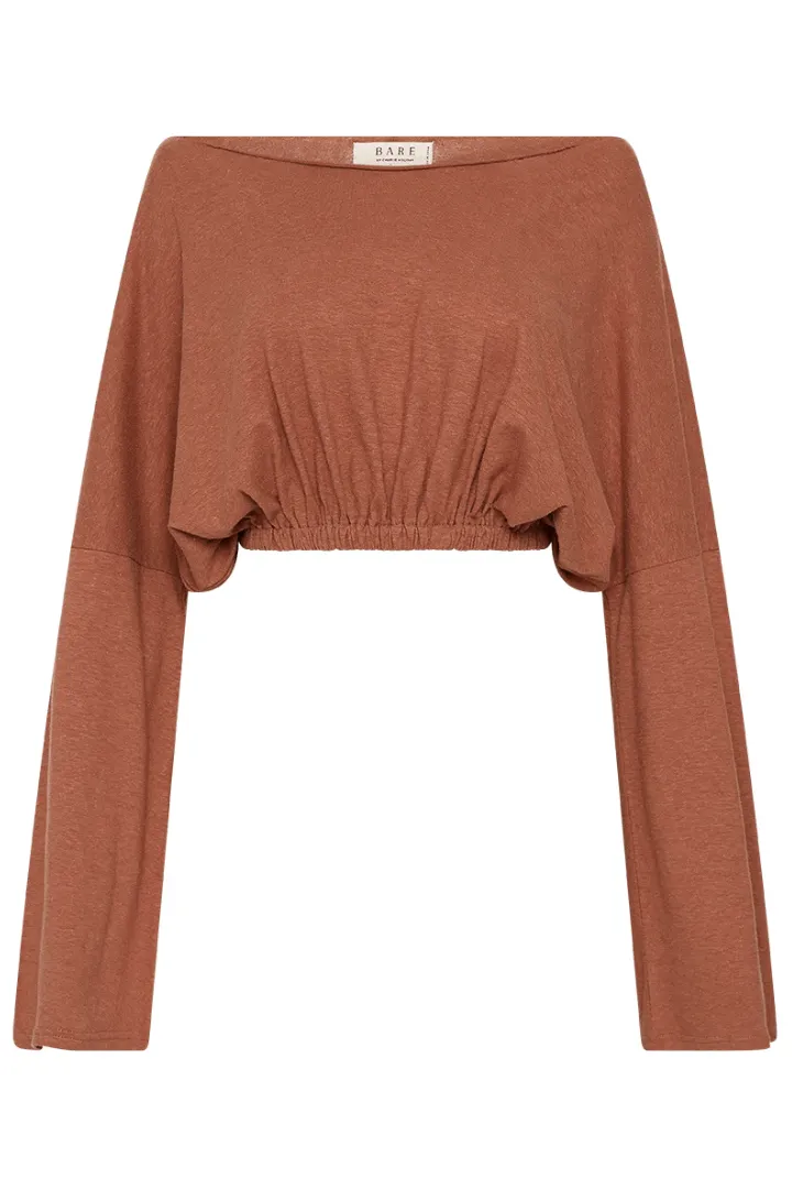 BARE BY CHARLIE HOLIDAY THE LOUNGE SWEATER - TERRACOTTA