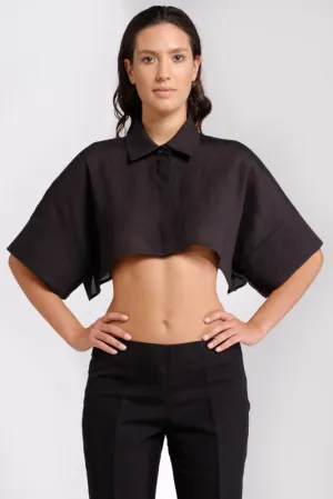 Black hemp shrug