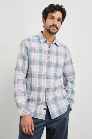CLYDE SHIRT - LEGACY BLUE CRIMSON
