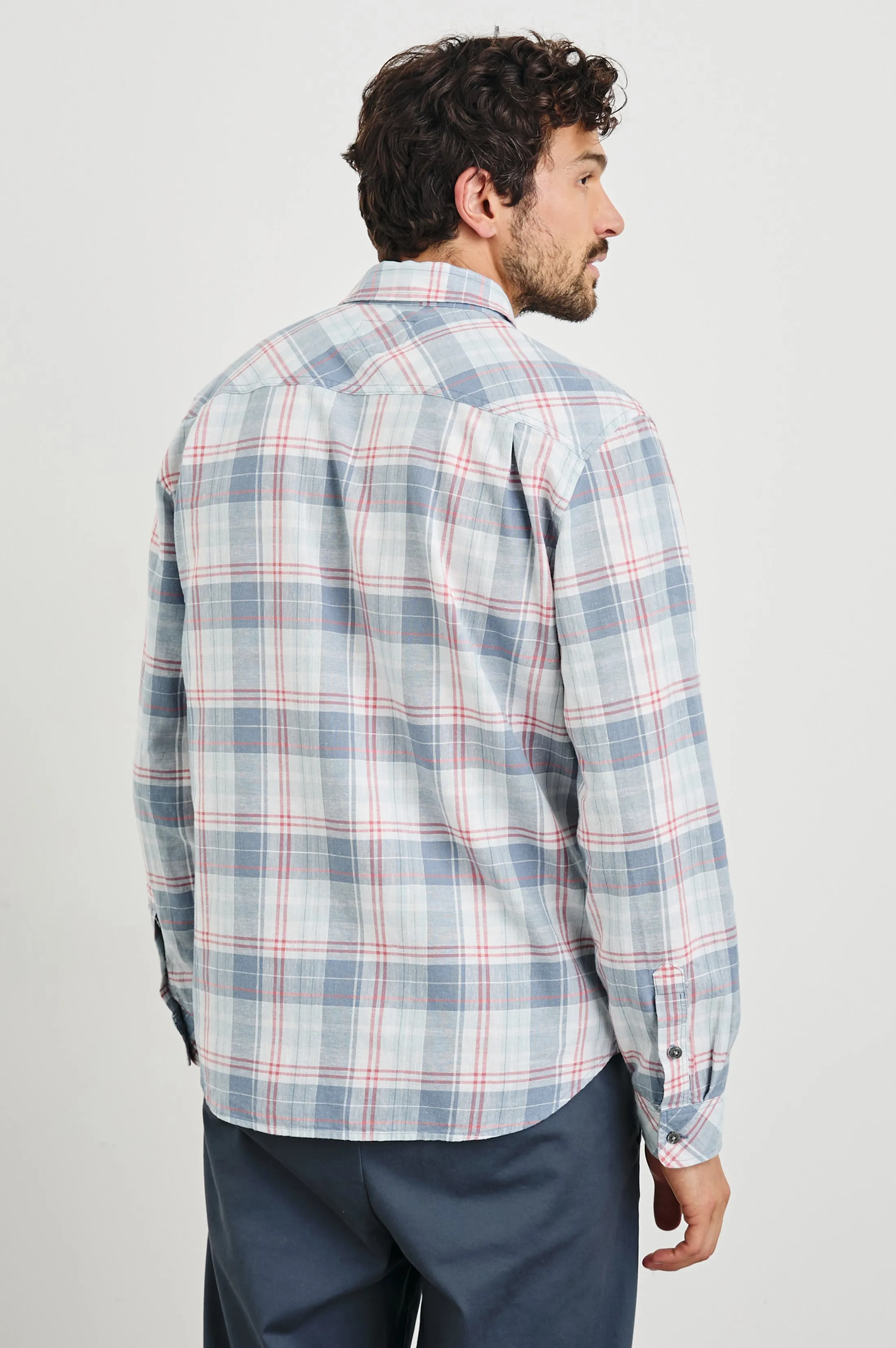 CLYDE SHIRT - LEGACY BLUE CRIMSON