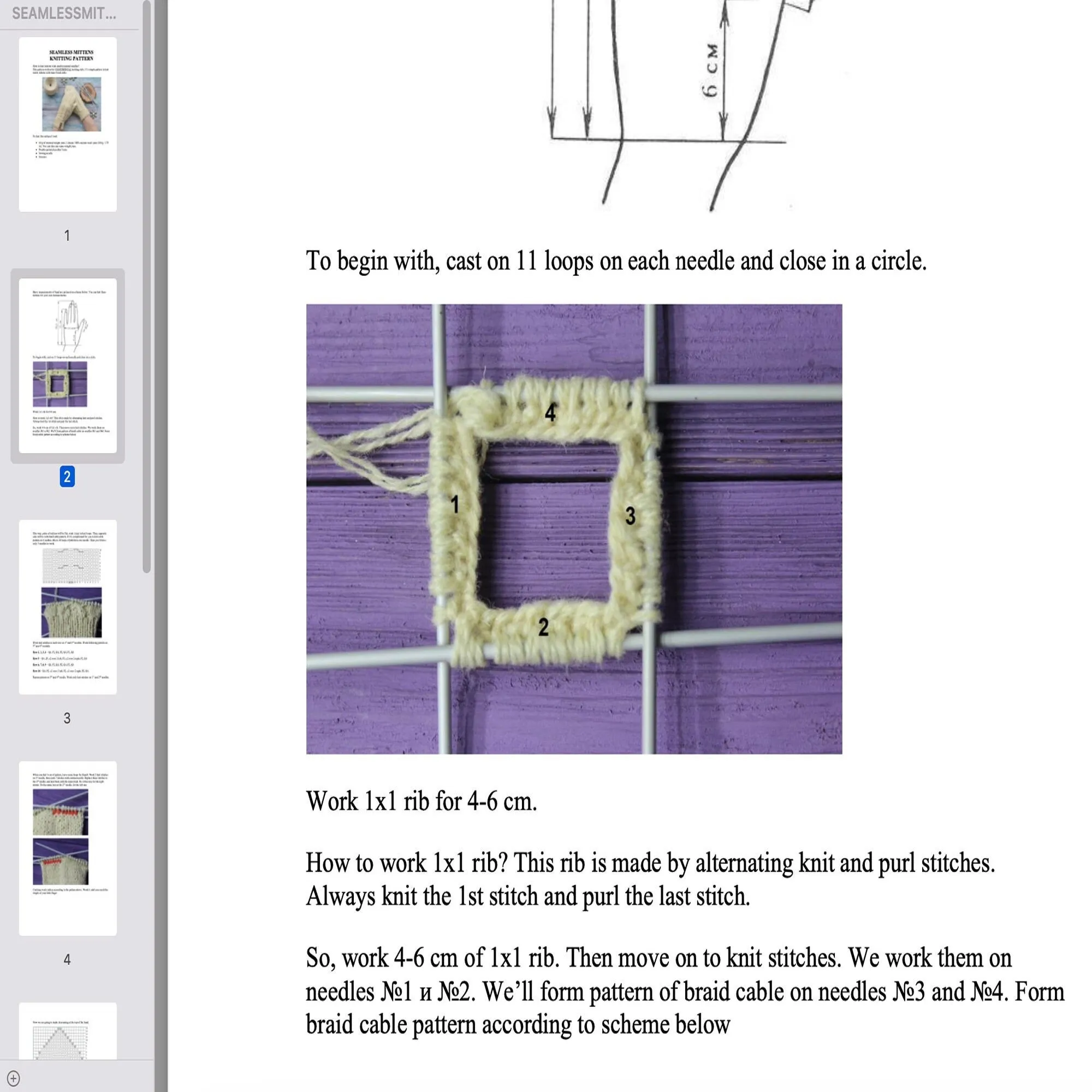 Crochet mittens pattern, US standard terms, Skill level beginner