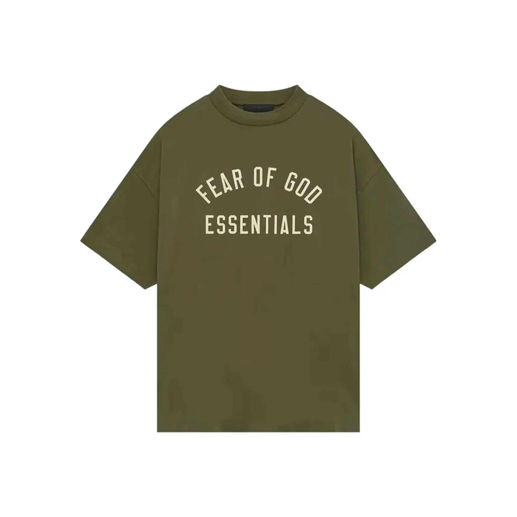 Fear of God Essentials Jersey Crewneck Tee Military Men's (FW24)