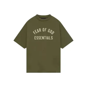 Fear of God Essentials Jersey Crewneck Tee Military Men's (FW24)