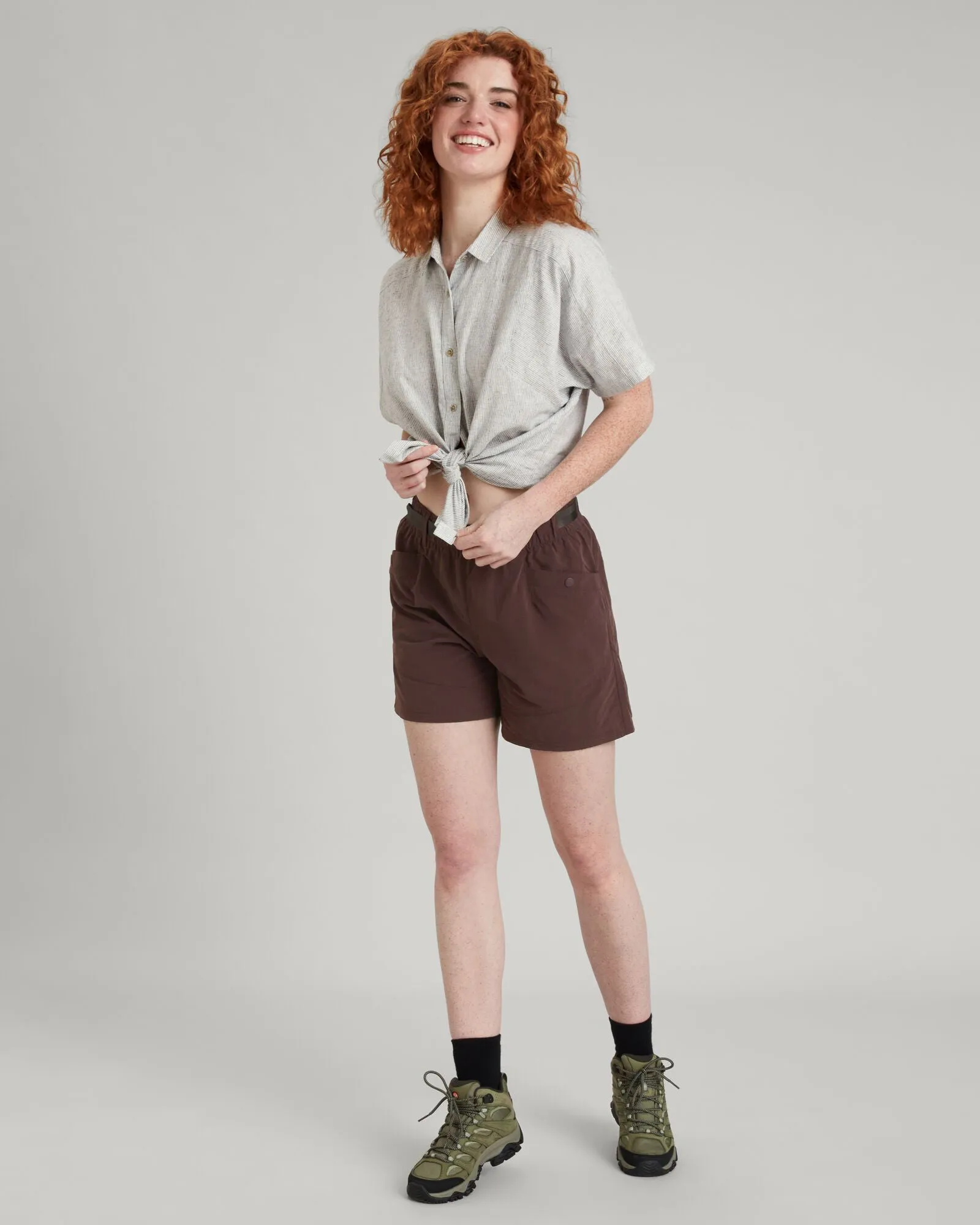 Flaxton Wmns S/S Shirt v3 - Night Mini Stripe