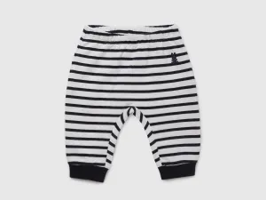 Pack of 2 Striped and Solid Regular Fit Baby Joggers