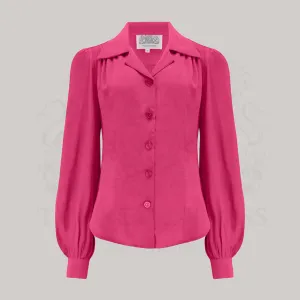 Poppy Blouse in Raspberry