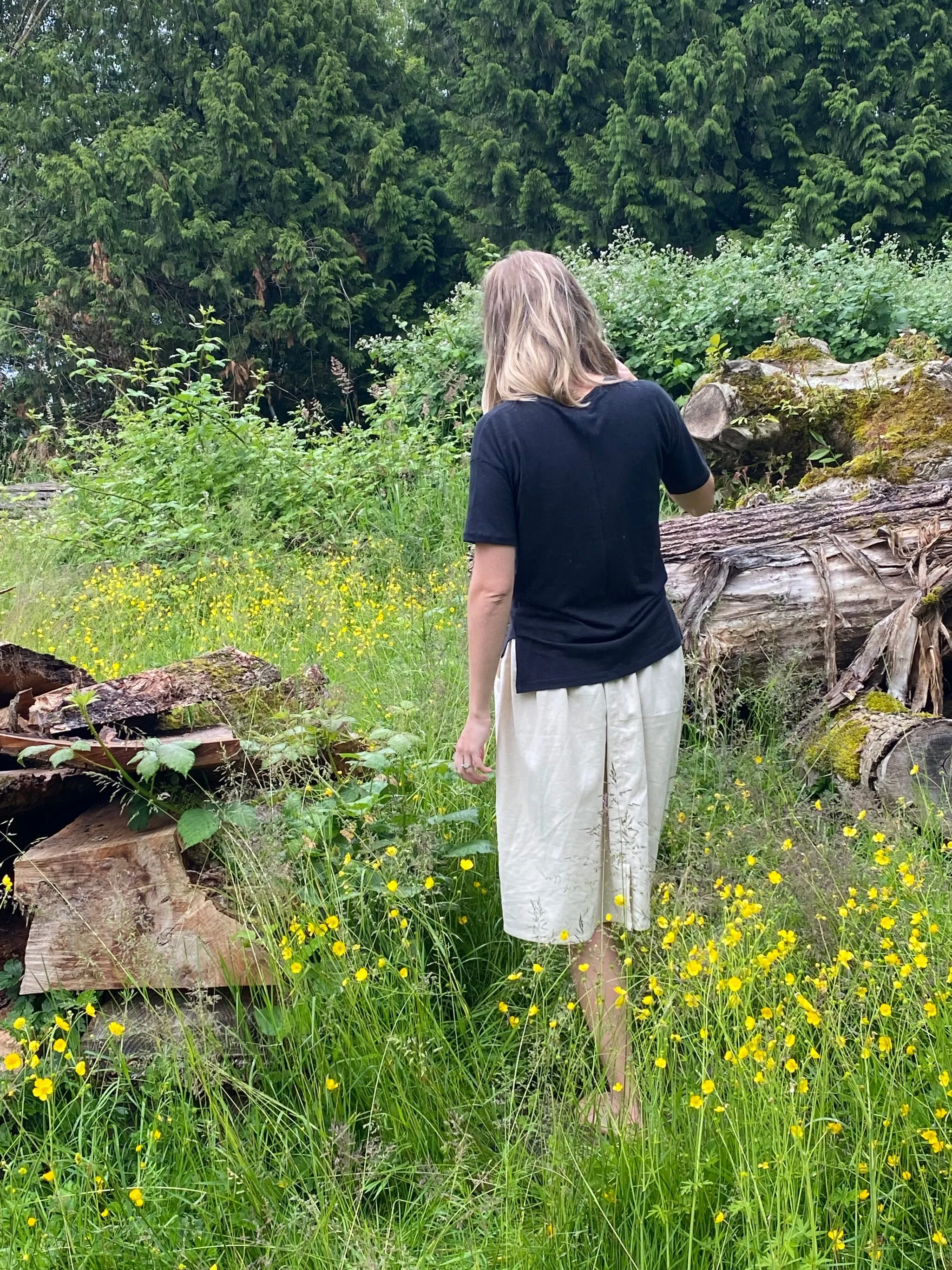 The T Shirt-V Neck-Hemp Jersey-Tall