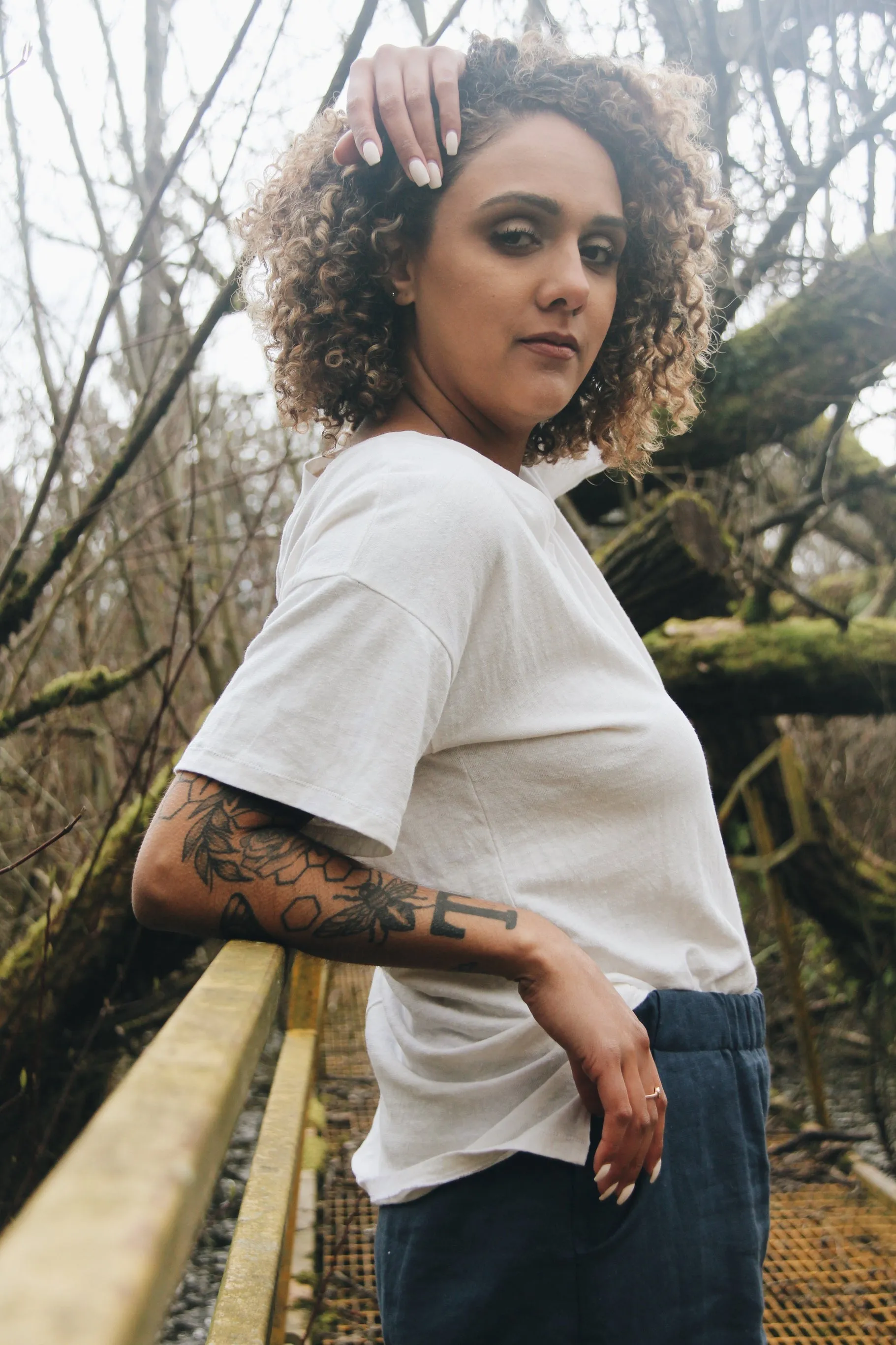 The T Shirt-V Neck-Hemp Jersey-Tall