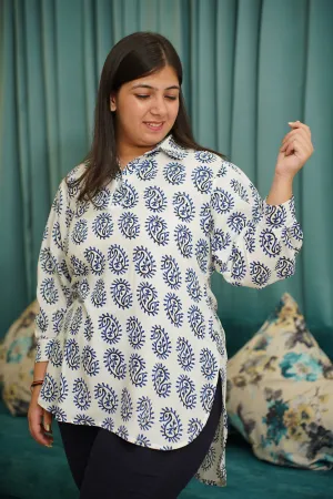 Timeless Indigo Rayon Top
