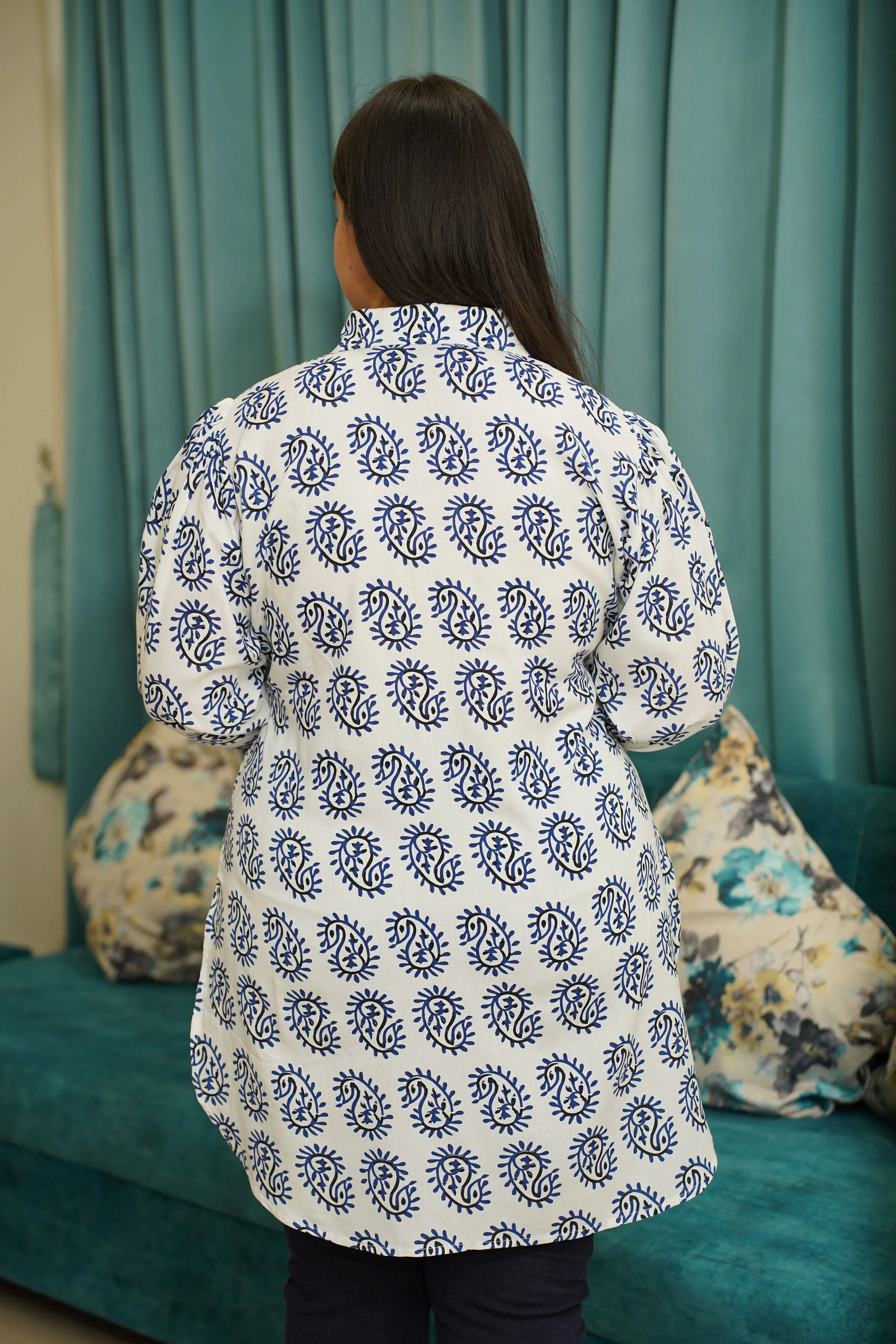 Timeless Indigo Rayon Top