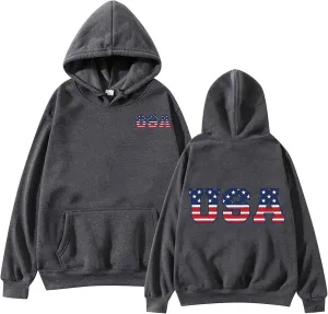 Women's Oversized Hoodie Slogan Letter Graphic Long Sleeve Preppy Sweatshirt Aesthetic Pullover with Pockets
